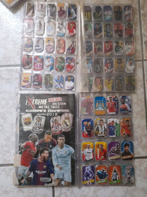 Football tag albums used, set of 4 pieces