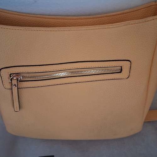 Kem shoulder bag new, crossbody, yellow, with inner and outer pocket