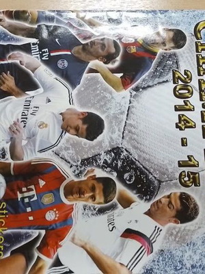 Άλμπουμ Europes Champions 14-15 Golden Shop μεταχειρισμένο με 16/548 αυτοκόλλητα