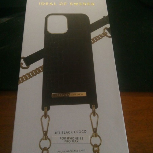 iDeal Of Sweden Jet Black Croco Case for iPhone 12 Pro Max like new