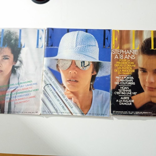Elle French used, pack of 3 collectible issues