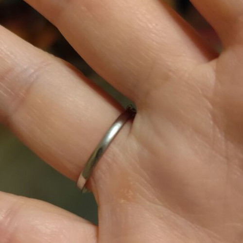 Silver vintage ring with white zircon, size 8, like new
