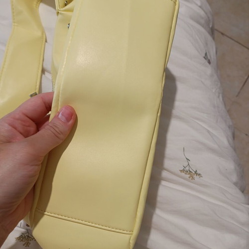 Yellow handbag with studs like new