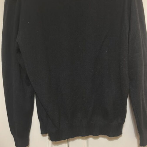 Oxford Company cotton knit full zip black like new XL slim fit