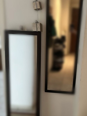 Full-length wall mirrors like new, set of 2