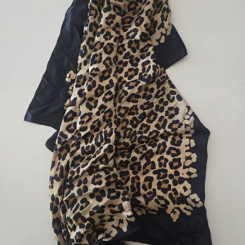 Dune London Leopard Print Scarf like new, black and beige
