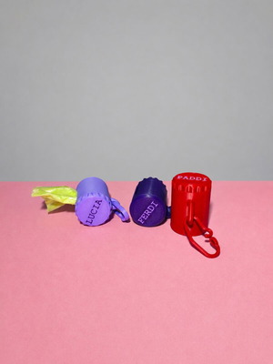 Dog poop bag holder like new