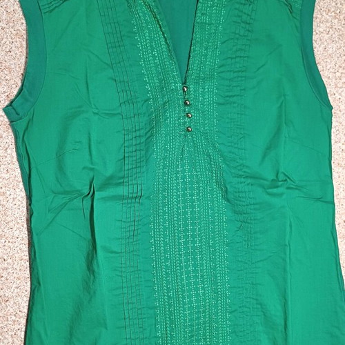 Massimo Dutti sleeveless blouse size S green like new