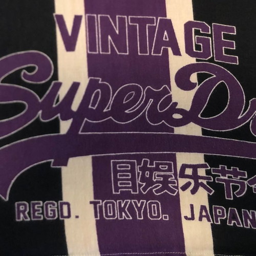 Superdry women's scarf like new cotton reversible