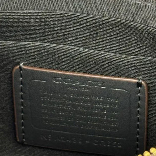 Coach Teri shoulder bag in signature canvas, brown/black