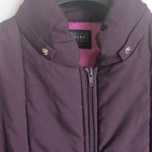 Women's long jacket like new, size L, purple pink