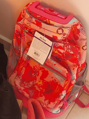School bag girls new with wheels