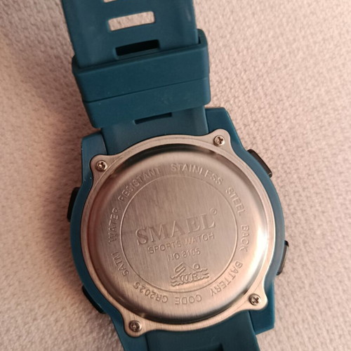 Smael watch like new, blue, waterproof with LED display