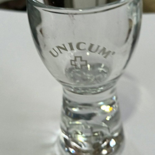 Zwack Unicum Shot Glass like new, authentic collectible
