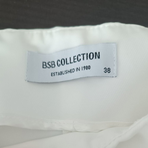 BSB Collection ivory high-waist flare pants size 38 / S