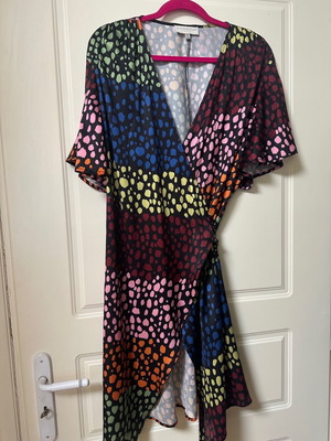 Never Fully Dressed Φόρεμα Κρουαζέ Wrap Με Print Λεοπάρ Σαν Καινούργιο