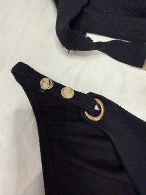 Black swimsuit with gold details Small SugarFree like new