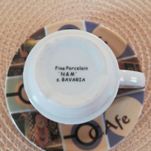 Coffee cups like new, set of 6 with inox holder
