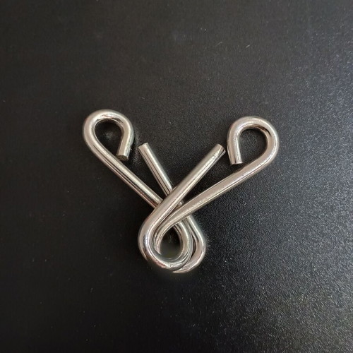 Metal Logic Puzzle Game Brain Teaser like new