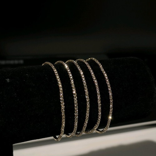 Women's bracelets new, set of 5, gold and silver colors