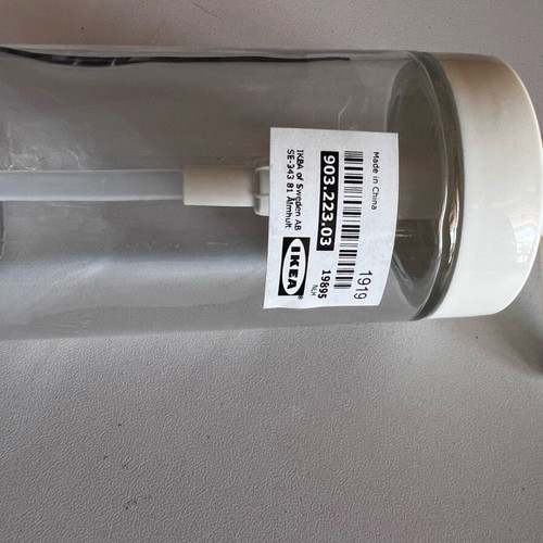 Soap dispenser for liquid soap or other liquids new, white IKEA