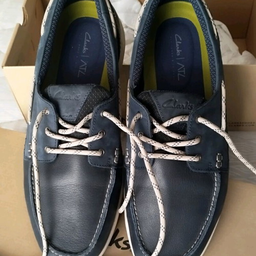 Clarks Sailview shoes navy blue size 43 new