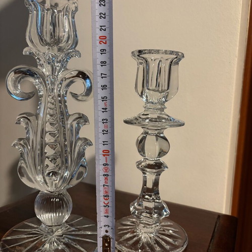 Crystal candlesticks like new