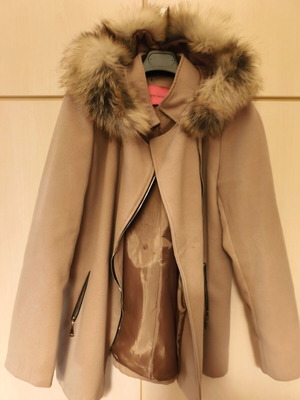 Wool coat camel beige Allegra Carmine new