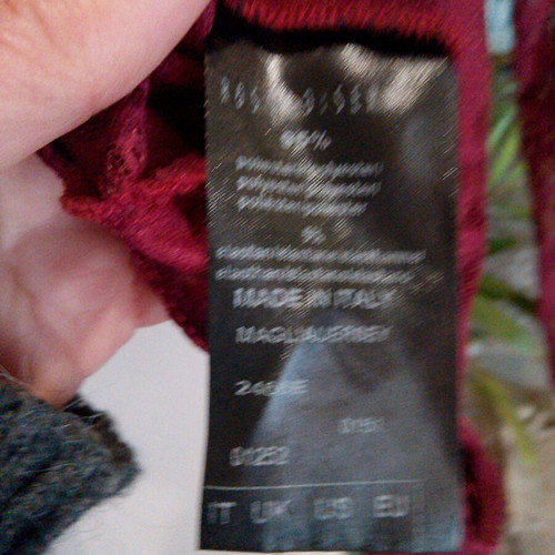 Rossodisera bodysuit size M like new, burgundy red