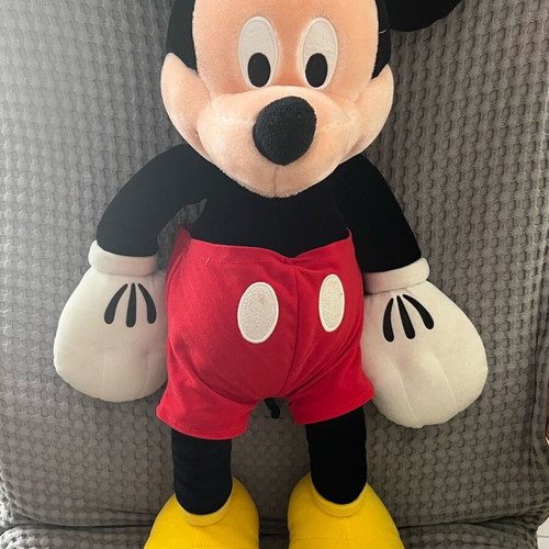 Large Mickey plush like new, collectible, height 65cm