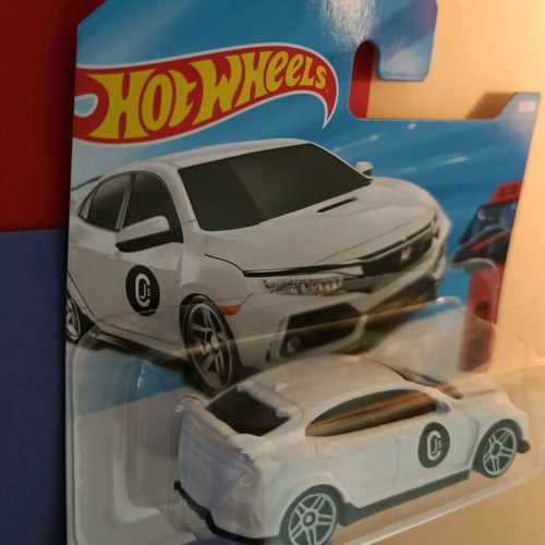 Hotwheels Honda Civic Type R 2018 White with Red Interior New