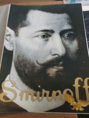 Smirnoff poster used with fingerprint marks