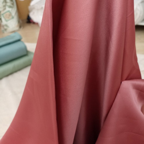 Satin curtain fabric Italy color rotten apple new
