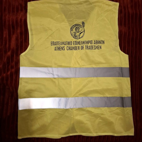 Safety vest fluorescent like new, one size, yellow