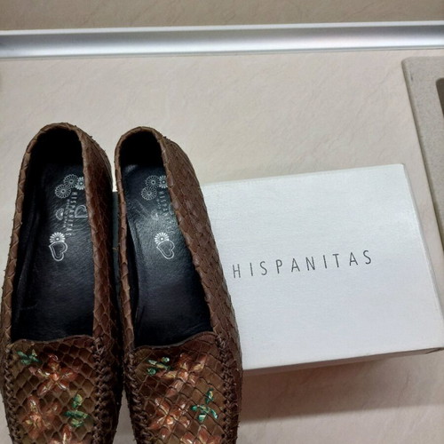 Hispanitas women's shoes like new, brown, size 39