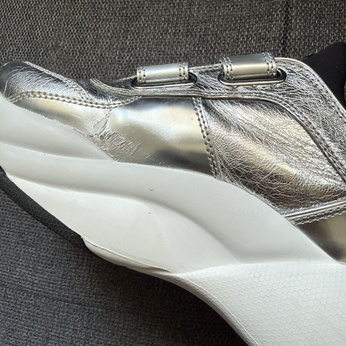 Michael Kors women's sneakers like new, silver and white, size 39