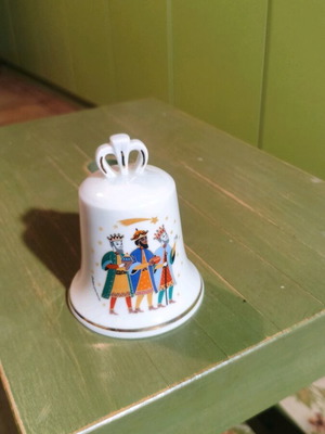 Porcelain Christmas bell "The Three Wise Men" like new