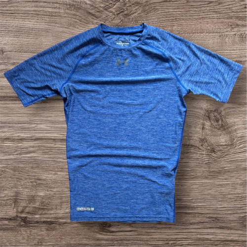 Under Armour Compression Heatgear blue fitted shirt like new