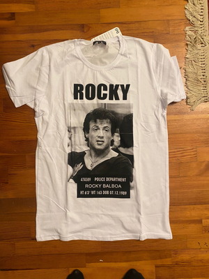 Cotton tshirt XL new, black and white