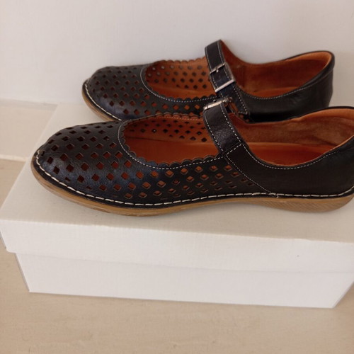 Voi&Noi Anesis Leather Ballerinas Like New, Blue, Size 38