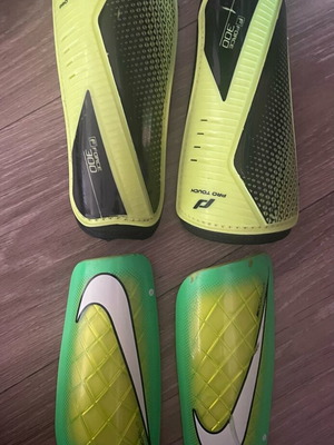 Football shin guards used, 2 pairs