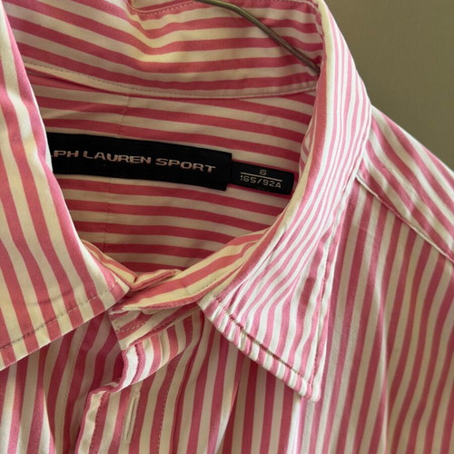 Polo Ralph Lauren women's shirt new, pink and white, size S/M