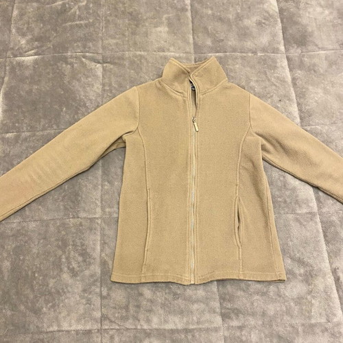 Beige-brown fleece jacket used, size XS