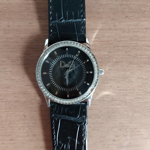 D&G wristwatch women's used, black color