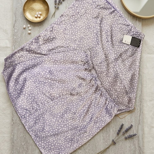 Set skirt and blouse new, purple, one size