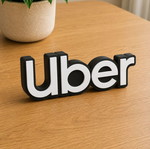 Uber Logo 3D printed, new, 20cm