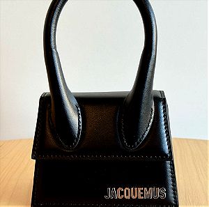 JACQUEMUS Le Chiquito mini μαύρη τσάντα χειρός (αυθεντική και αφόρετη)