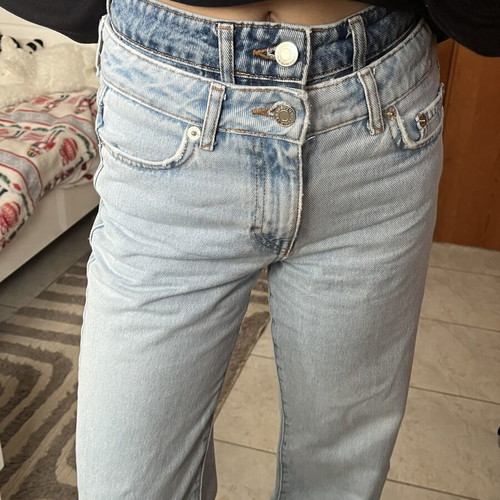 Pull & Bear denim jeans like new, blue and turquoise, size XXS