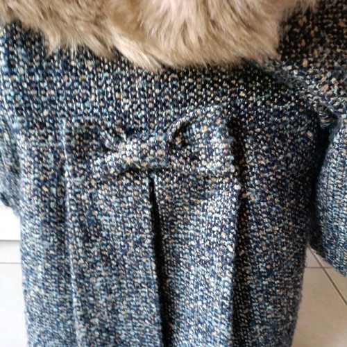 Monsoon coat for 3 years like new, blue and brown