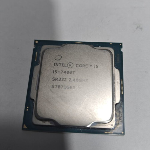 Intel Core i5-7400T processor used, 2.40GHz, LGA1151 socket